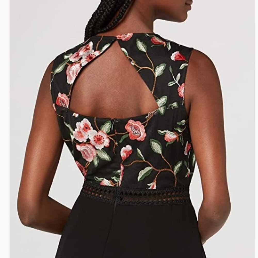 ⭐️Host Pick⭐️Women's Rose Embroidered Dress, Mesh Chifon (4-6)
